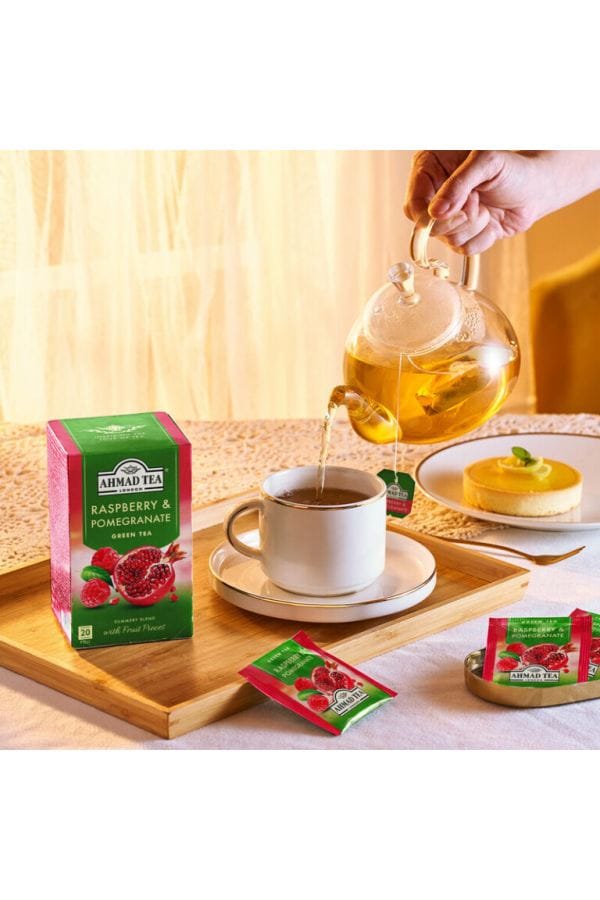 Πράσινο Τσάι με Φραμπουάζ & Ρόδι – 20 φακελάκια αλουμινίου - Image 2
