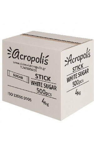 Ζάχαρη Λευκή σε Stick 4 kg (500 τεμ.)